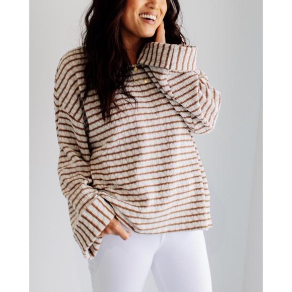 Show Me Your MuMu Sweaters - SMYM | Stripe Knit Sweater.